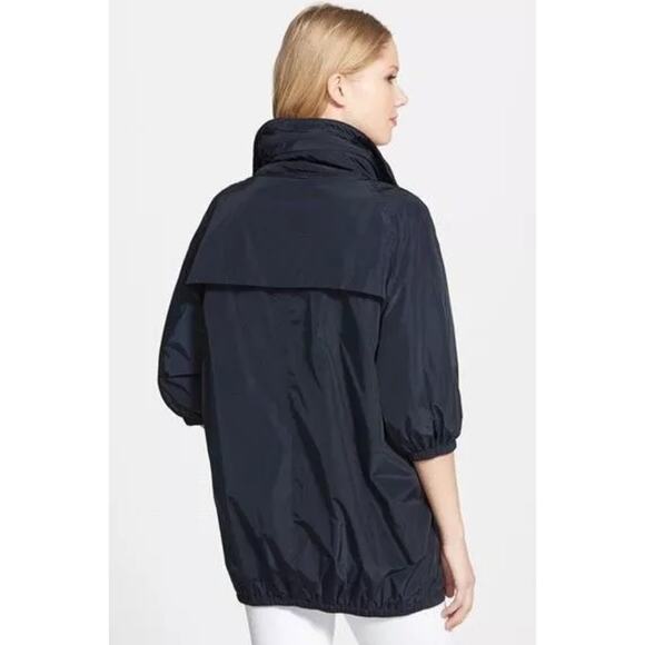 Michael Michael Kors Blue Gold Zip Hooded Jacket Sz S 1/2 Sleeve Lightweight - Picture 3 of 10